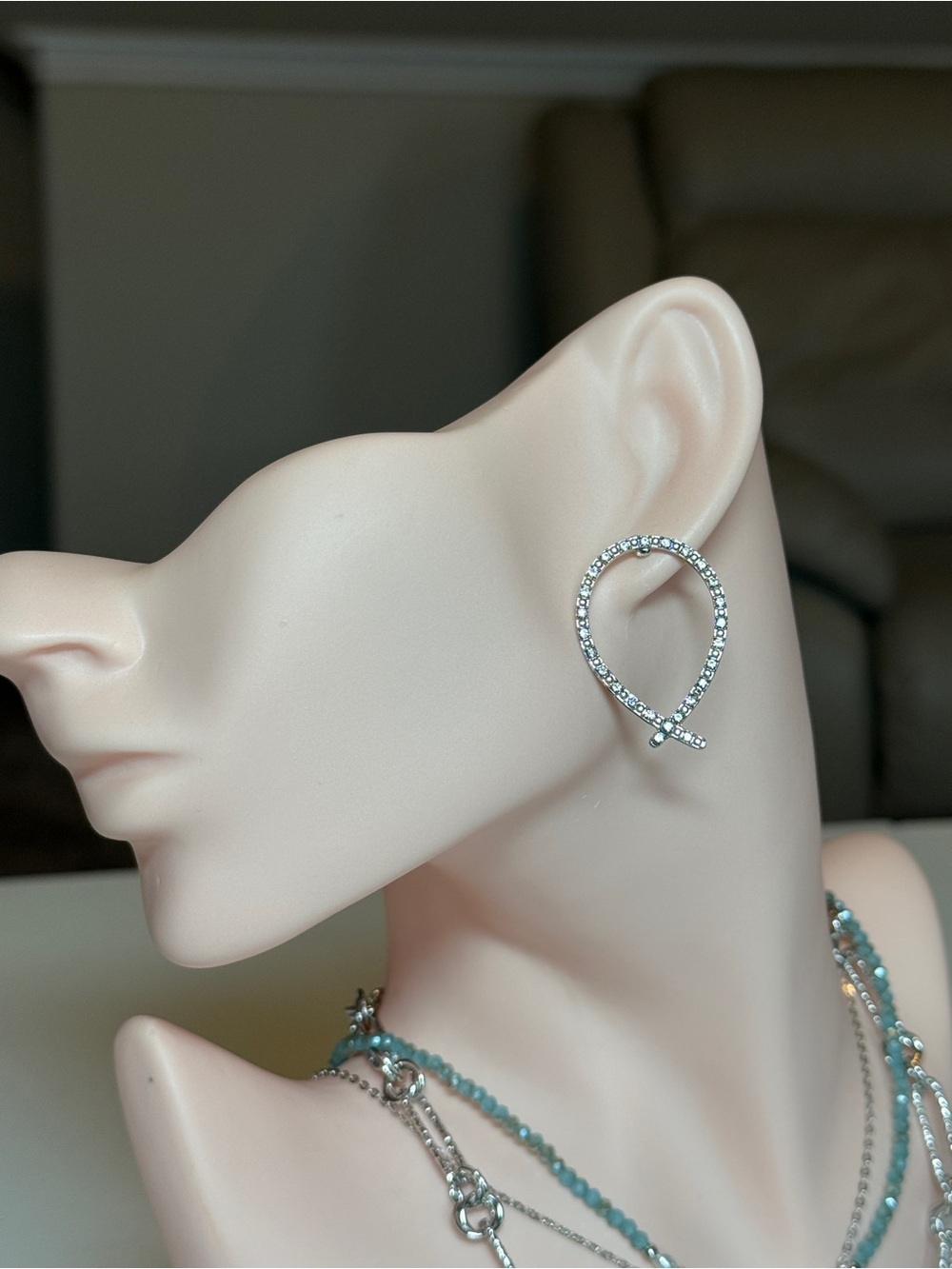 Silver Crystal Earrings
